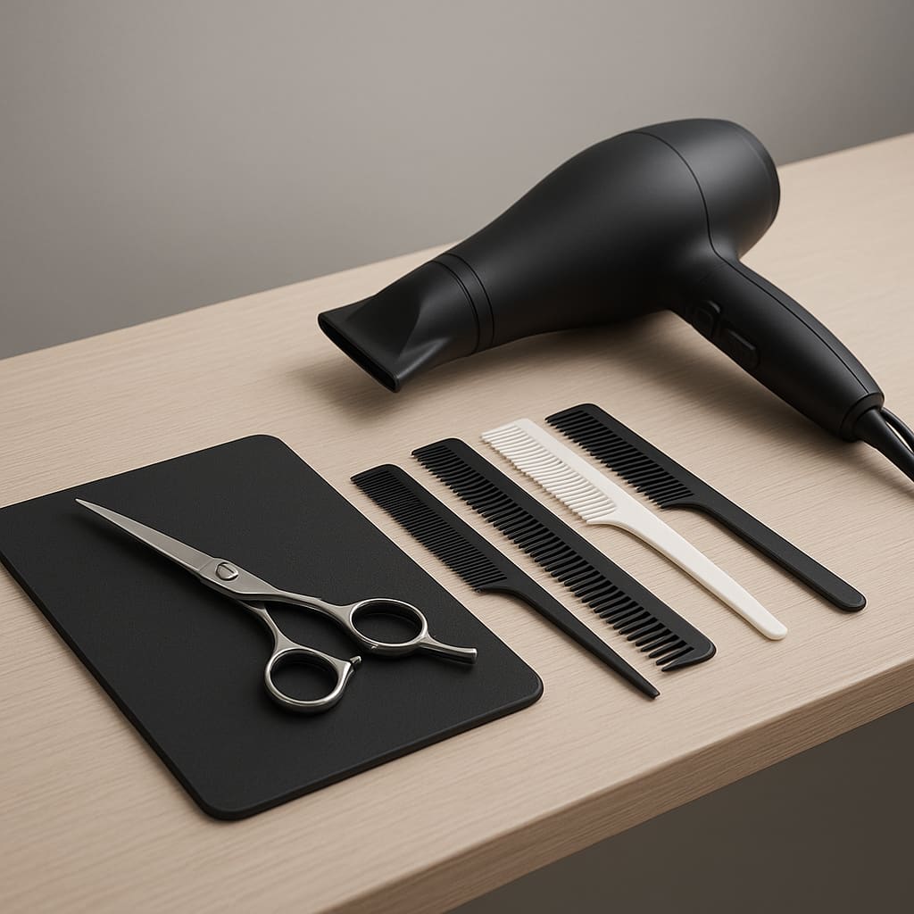 Werkzeuge für Haarschnitt und Styling